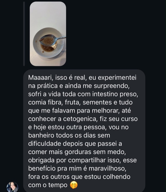 Depoimento de aluna: intestino regulado depois de uma vida inteira de dificuldade